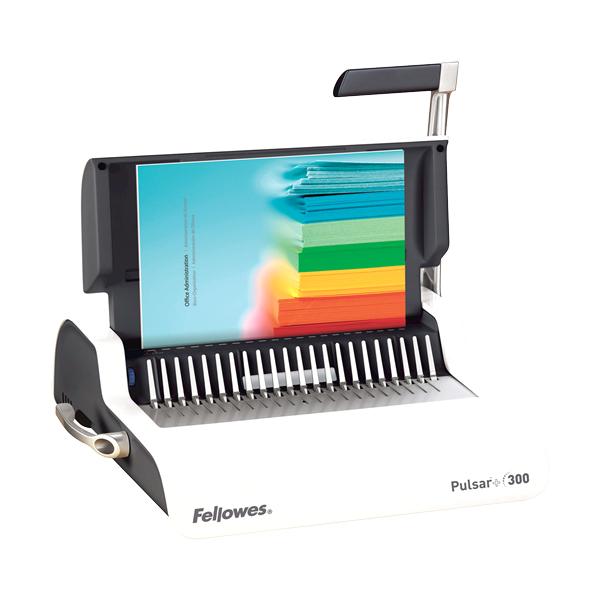 Fellowes Pulsar+ 300 300 fogli Grigio, Bianco (Pulsar+ 300 Manual Comb Binder EU/Au)