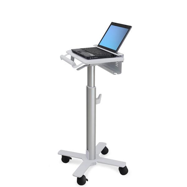 Ergotron StyleView Laptop Cart, SV10 Alluminio, Bianco Computer portatile Carrello multimediale (Ergotron StyleView Laptop Cart, SV10 - Cart for notebook - medical - metal - white, aluminium - screen