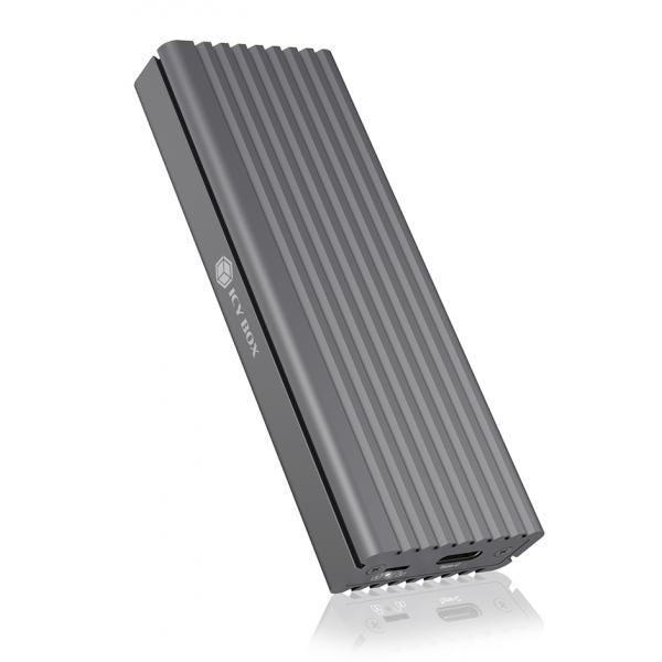 ICY BOX IB-1817M-C31 Box esterno SSD Grigio M.2 (Ssd Enclosure Grey M.2 - Warranty: 24M)