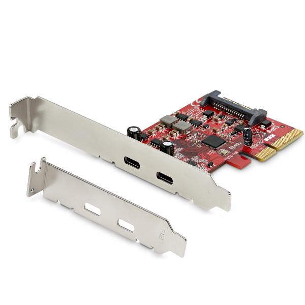 StarTech.com Scheda PCIe a 2 porte USB 3.1 - 2x USB-C - USB 3.2 Gen 2 fino a 10Gbps (2 PORT PCIE USB 3.1 GEN 2 CARD - UP TO 10GBPS - PCIE GEN 3 X4)