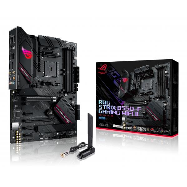 ASUS ROG STRIX B550-F GAMING WIFI II AMD B550 Socket AM4 ATX (ASUS ROG STRIX B550-F GAMING WIFI II - Motherboard - ATX - Socket AM4 - AMD B550 Chipset - USB-C Gen2, USB 3.2 Gen 1, USB 3.2 Gen 2 - 2.5