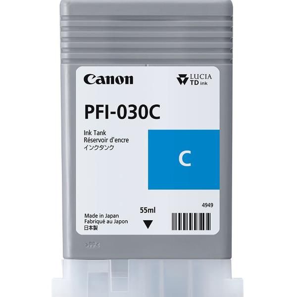 Canon PFI-030C cartuccia d'inchiostro 1 pz Originale Ciano (CANON PFI-030 CYAN INK TANK 55ML)