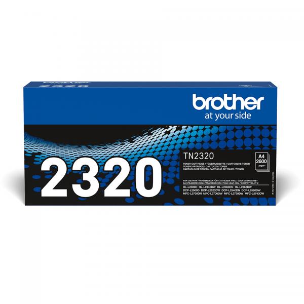 Brother TN-2320 cartuccia toner 1 pz Originale Nero (Toner Black - Pages: 2.600 - High capacity - Warranty: 12M)