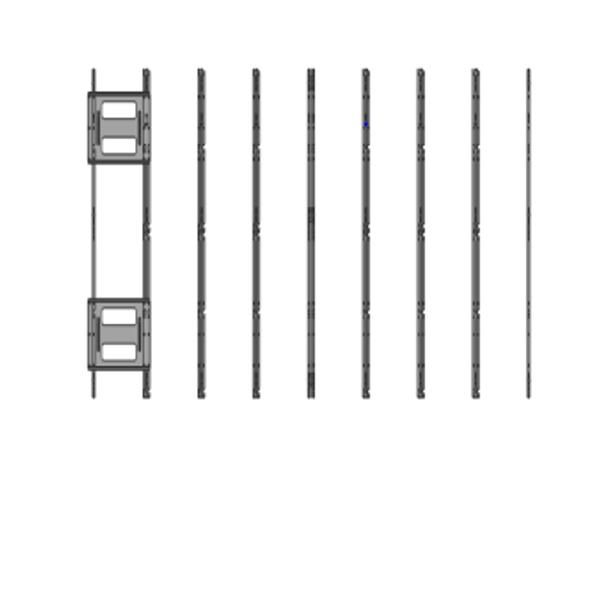 Samsung VG-LFR11PWF kit di fissaggio Nero (Samsung Frame Kit VG-LFR11PWF - Kit montaggio [2 staffe di montaggio laterali] - per Video wall 1x1 [pivotante] - installabile a parete - per P/N: LH015IFRT