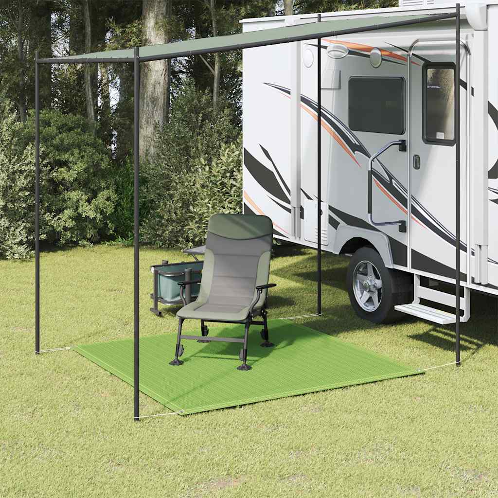 Tappeto Da Tenda Verde Chiaro 250x250 Cm Hdpe