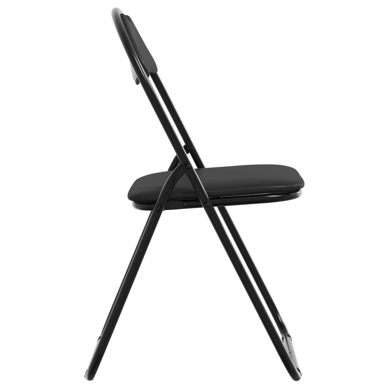 Sedia Pieghevole 2 Pcs Nero 48 X 43,5 X 81 Cm Pelle Sintetica - Image 6