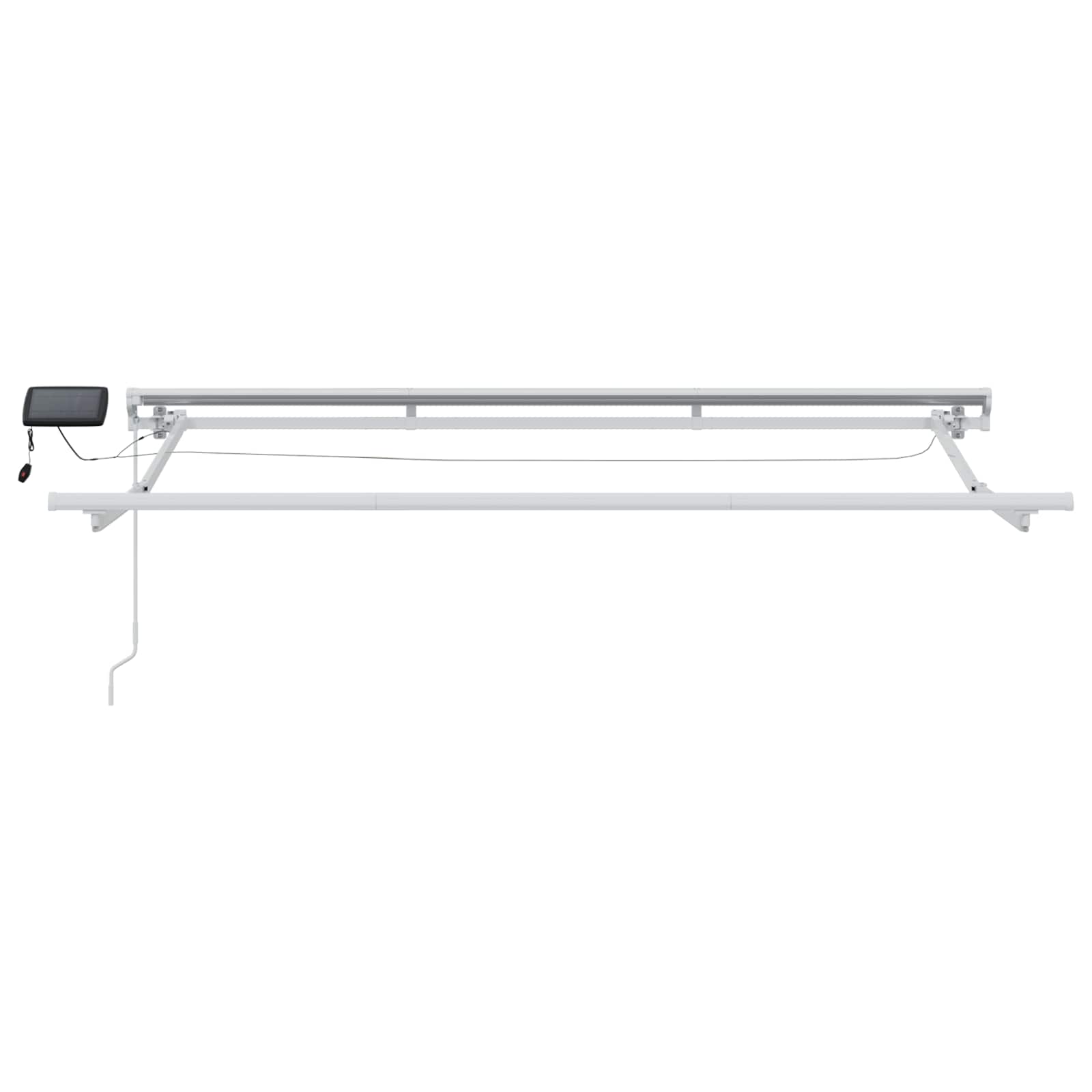 Cornice Per Tenda Manuale Con Led Bianco 3 X 2,5 M Alluminio - Image 3