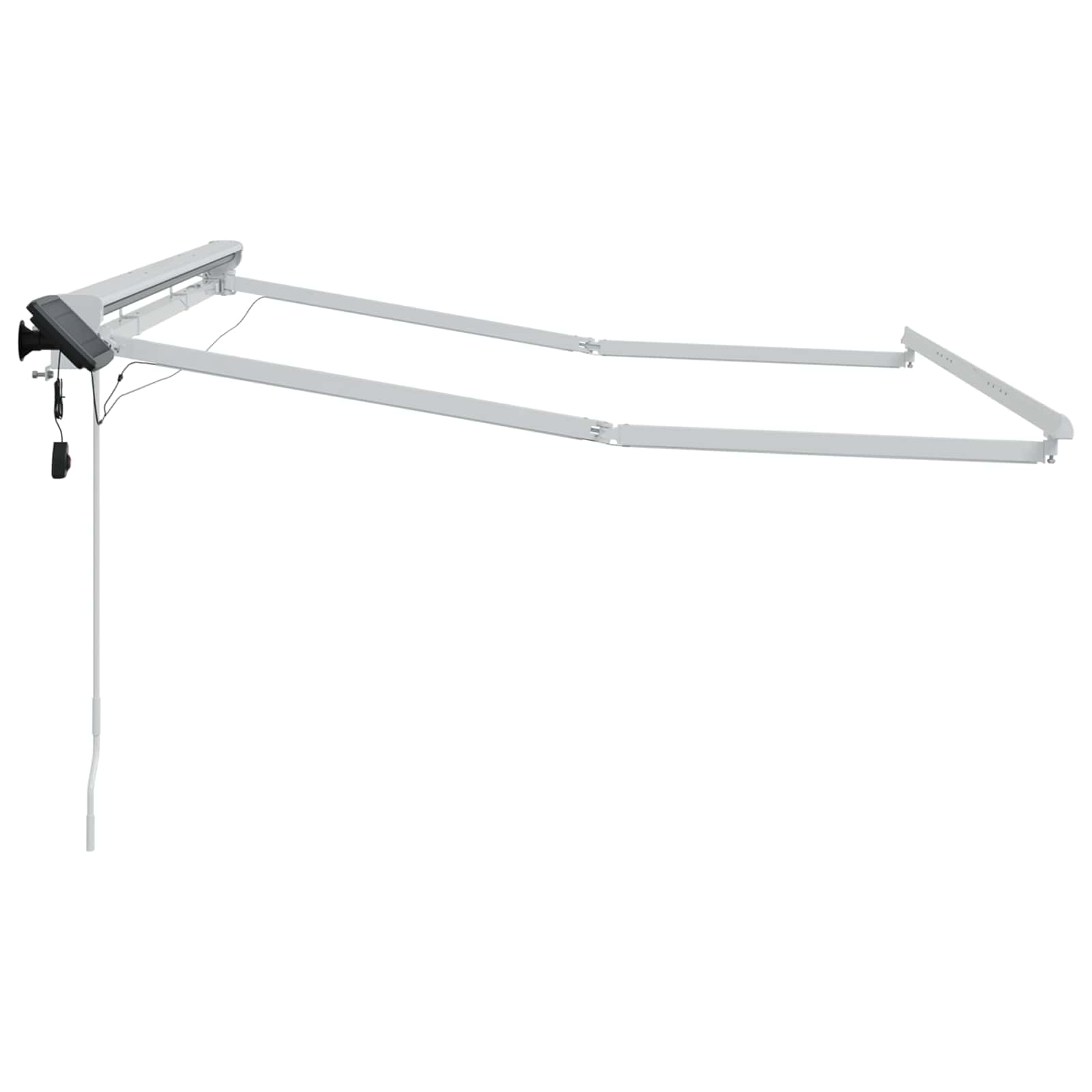 Cornice Per Tenda Manuale Con Led Bianco 3 X 2,5 M Alluminio - Image 4