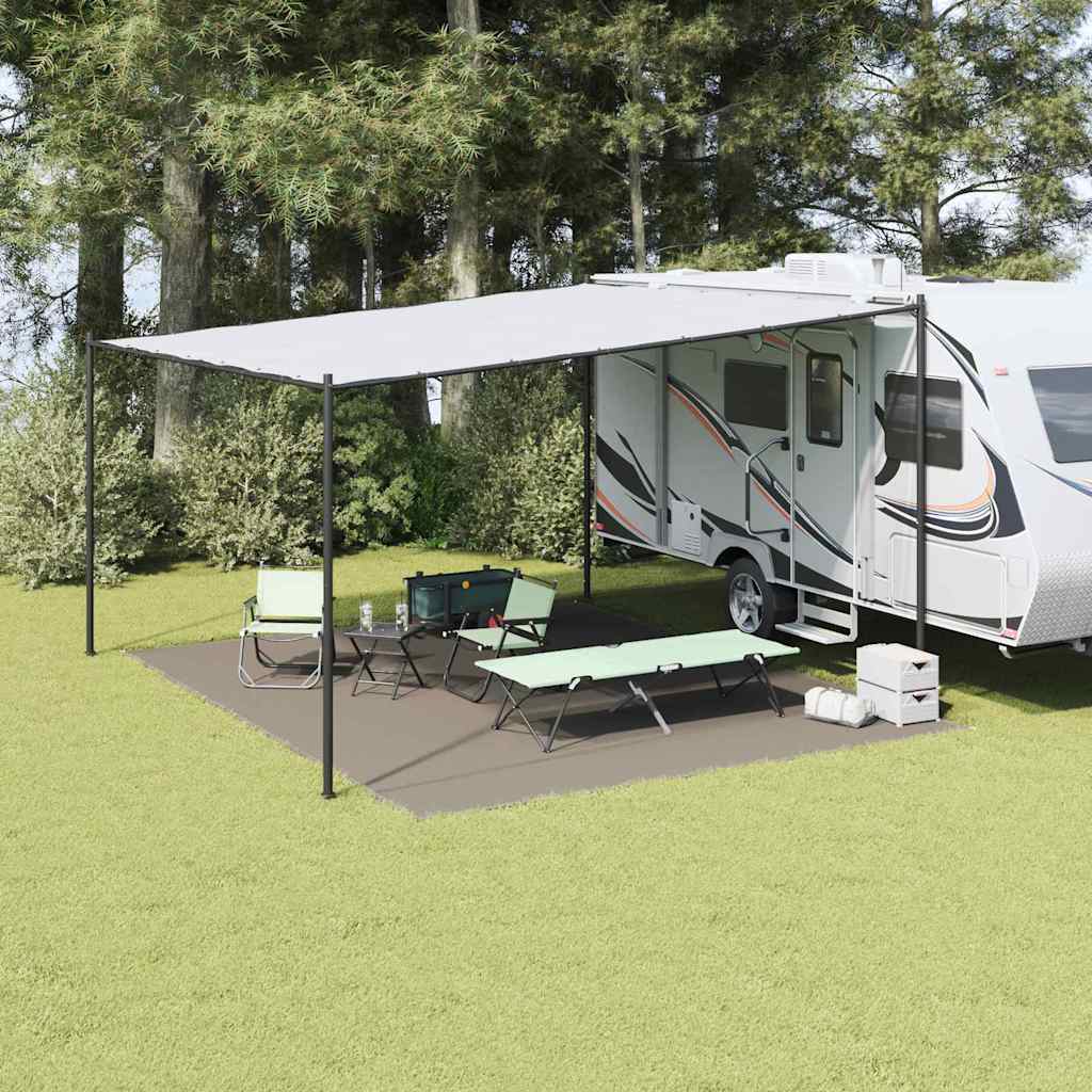Tappeto Da Tenda Grigio Chiaro 500 X 400 Cm Polietilene