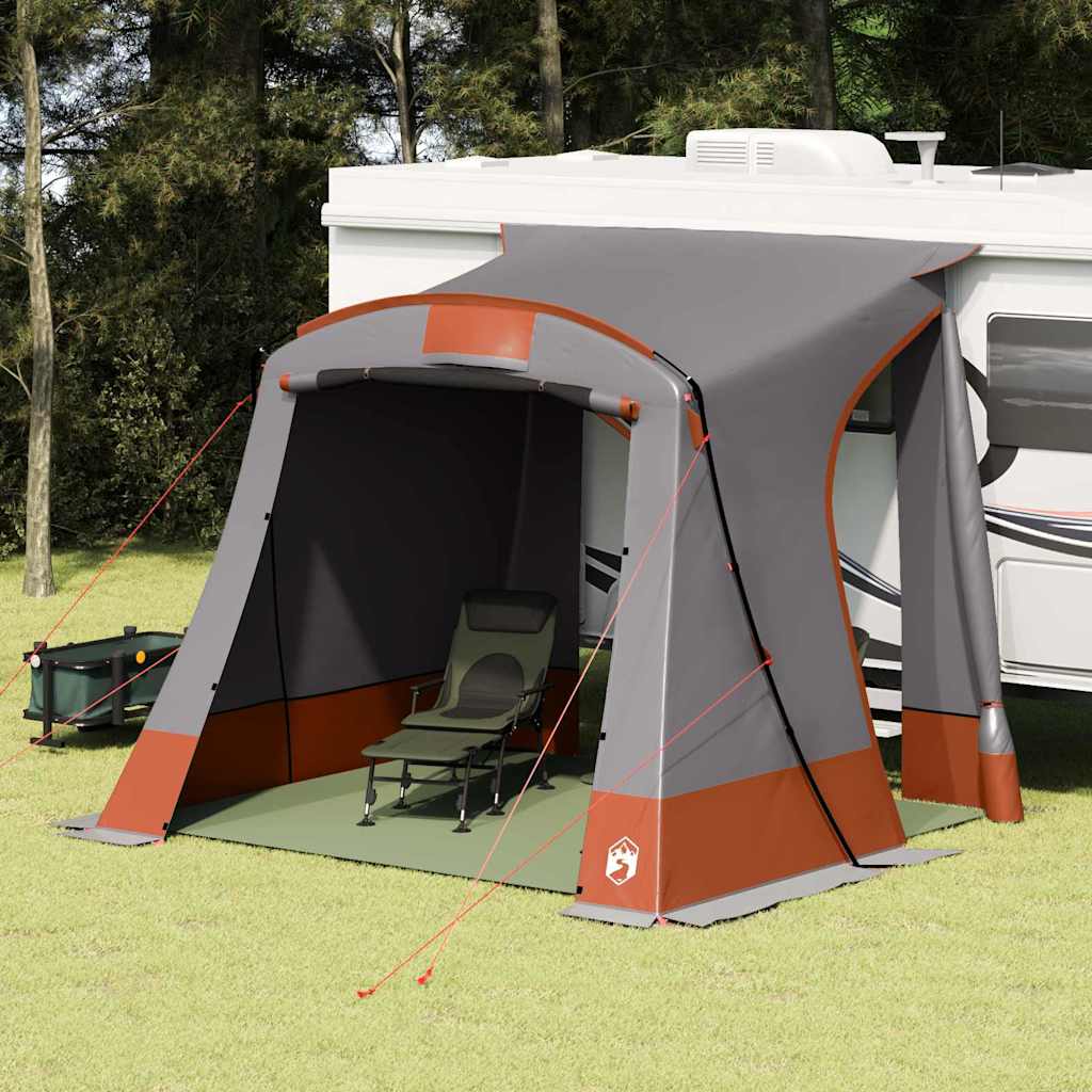 Tenda Per Portellone Posteriore Grigio E Arancione Taffetà