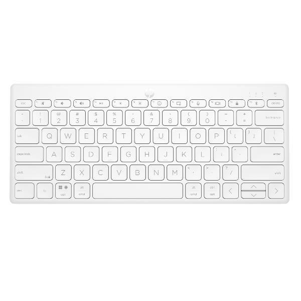 HP Tastiera Bluetooth multi-dispositivo compatta 350 (350 WHT Compact Multi-Devic - Warranty: 3M)