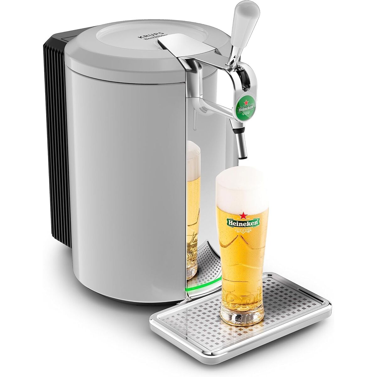 Dispenser Refrigerante Di Birra Krups Vb452e10 Grigio Acciaio