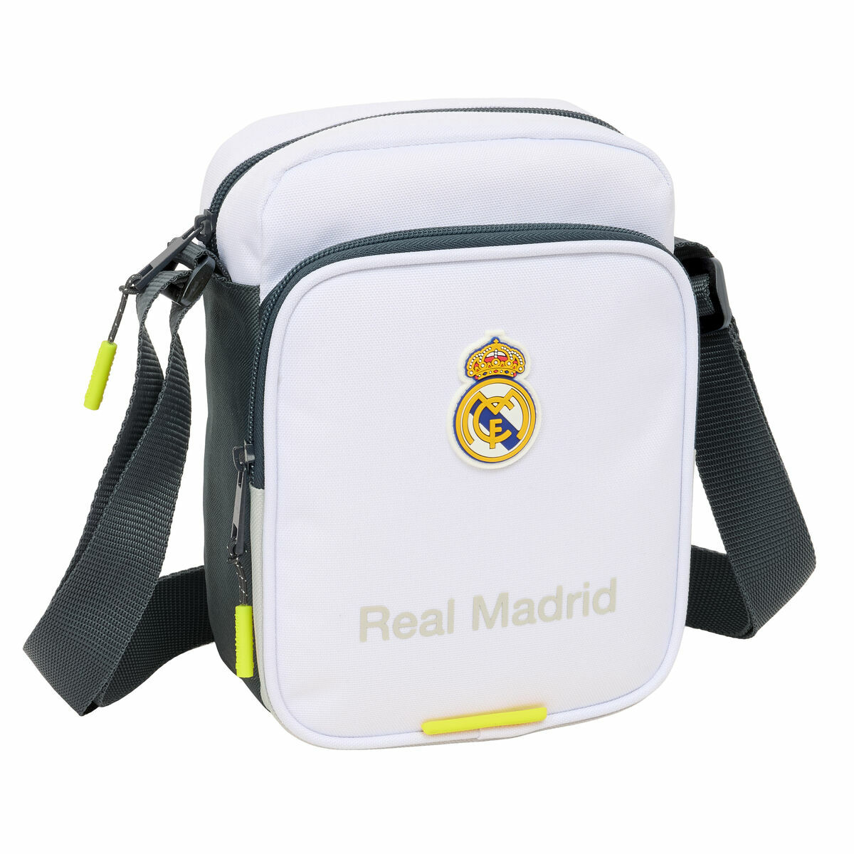 Borsa A Tracolla Real Madrid C.f. Bianco 16 X 22 X 6 cm
