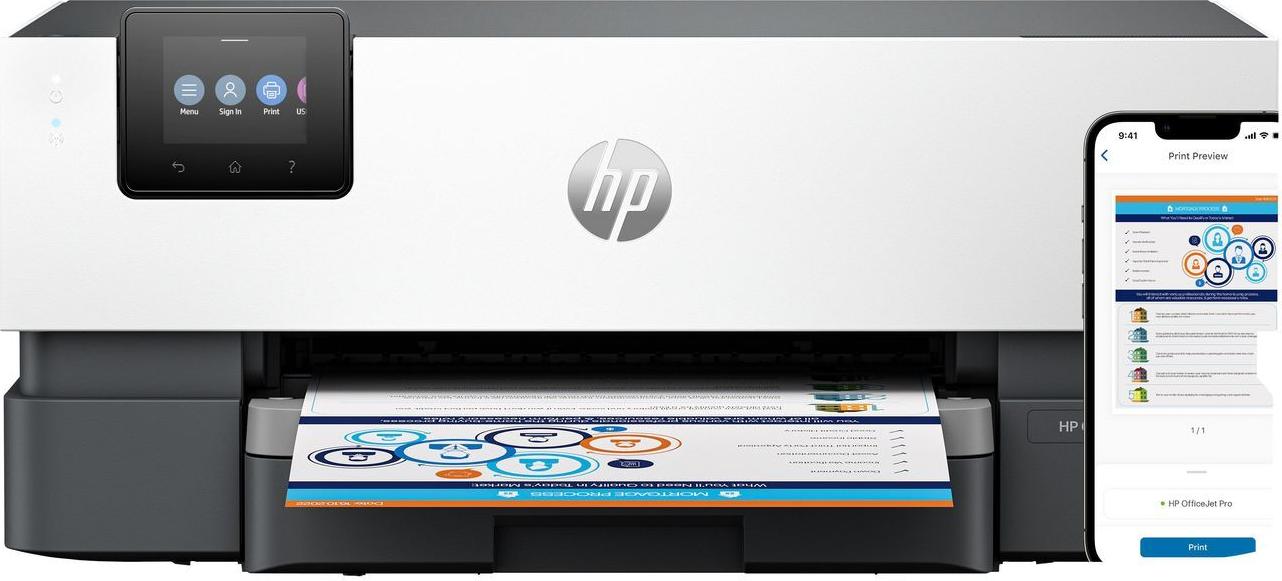 Hewlett Packard Enterprise Officejet Pro 9110b Printer, Home Office, Print, Wireless TwO-Sided Printing Print From Phone Or Tablet (5a0s3b)
