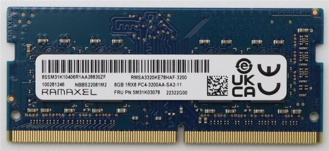 Lenovo Memory SO-Dimm 8gb Ddr4 3200 Ramaxel (5m31k03078)