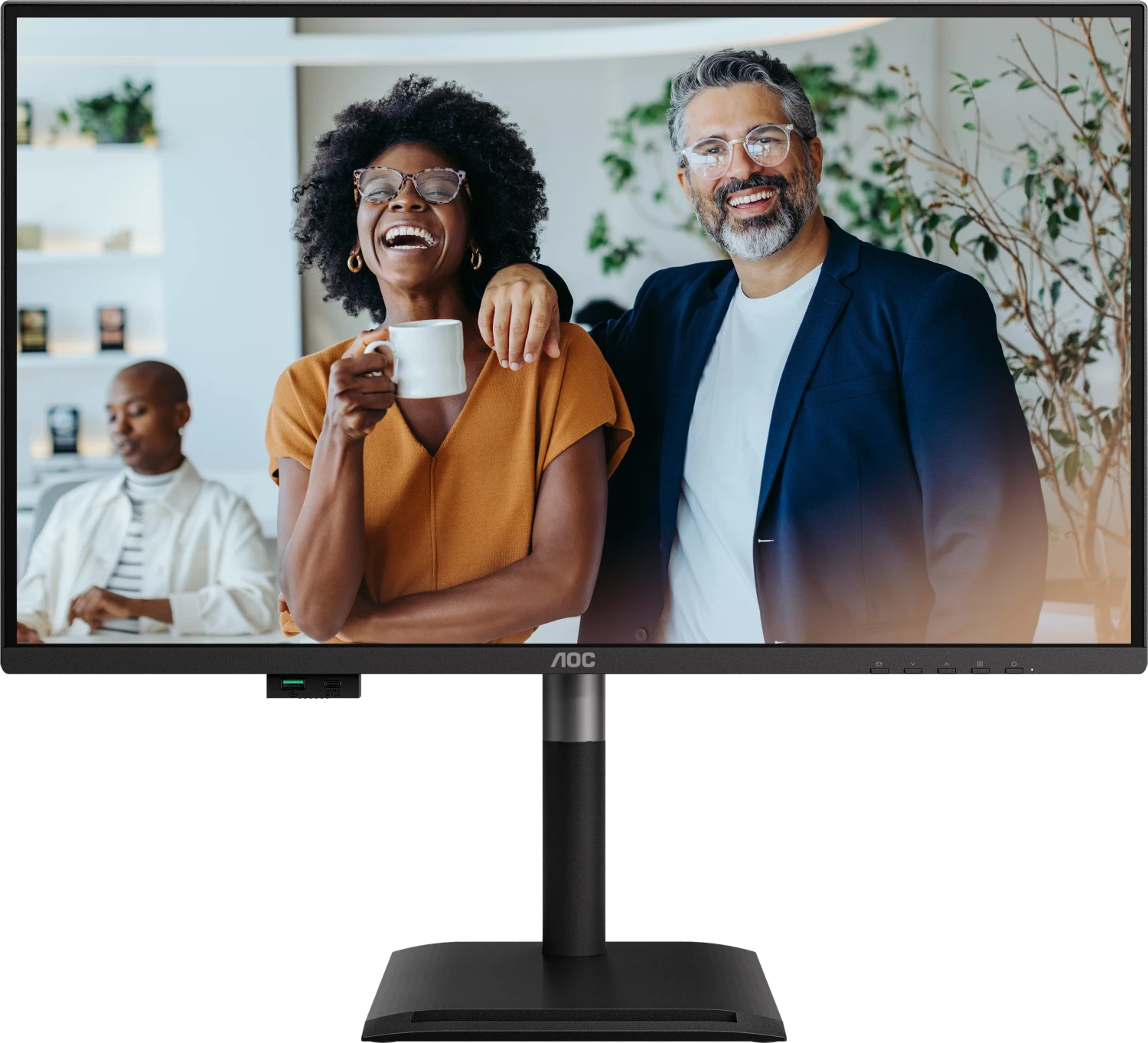 Aoc Q27p4cv LeD-Monitor 68,6?cm (27") Qhd – Hdmi/dp/usb?c/lan – Schwarz