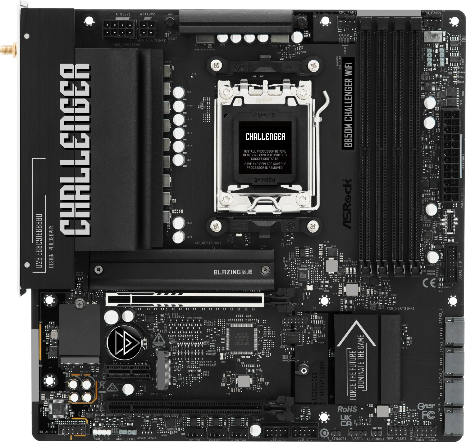 Asrock B850m Challenger Wifi Ddr5 Am5 90-Mxbu40-A0uayz Retail (90-Mxbu40-A0uayz)