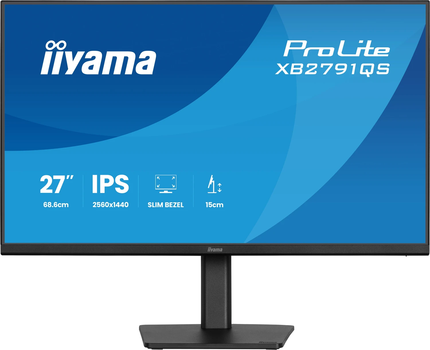 Iiyama Prolite Xb2791qS-B1 27" Qhd IpS-Monitor 2560x1440 75hz Höhenverstellbar