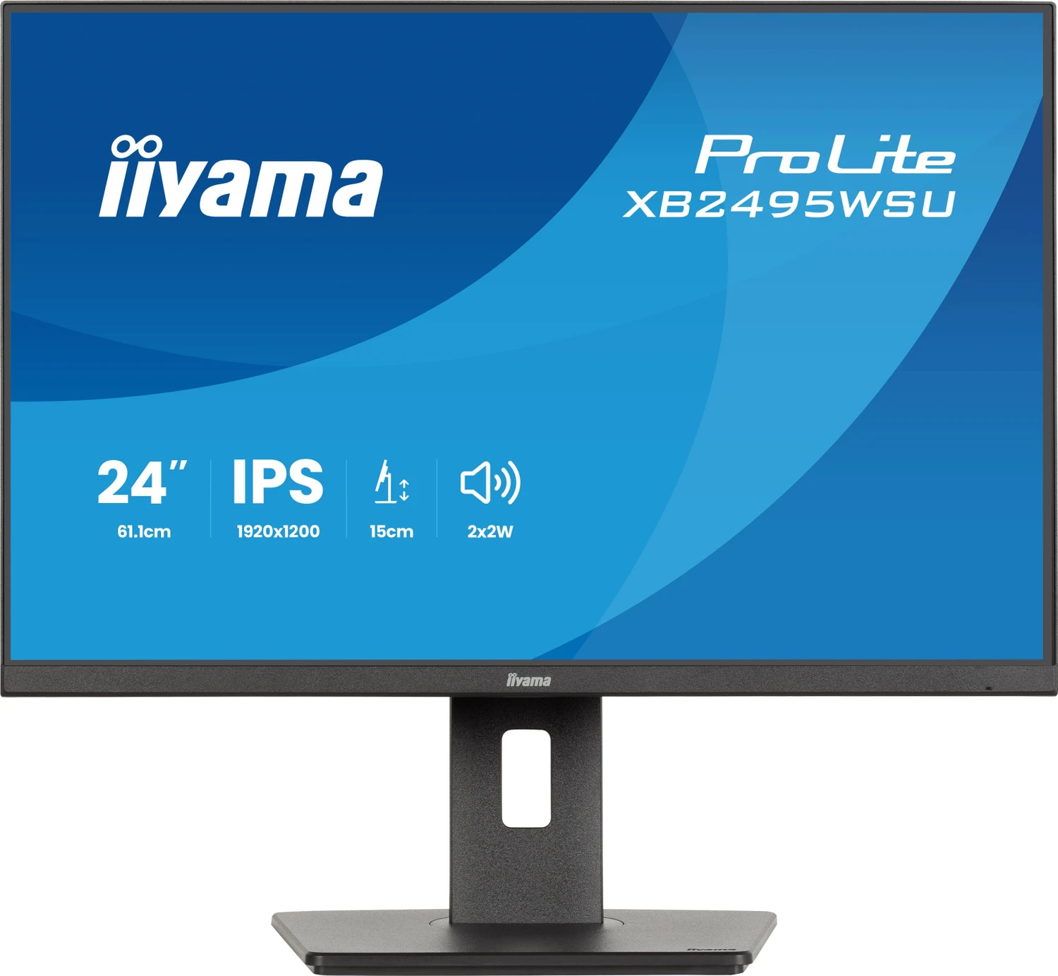 Iiyama Prolite Xb2495wsu?b1 Monitor 60,5?cm (24") Wuxga – Hdmi/dp/usb?c – Schwarz