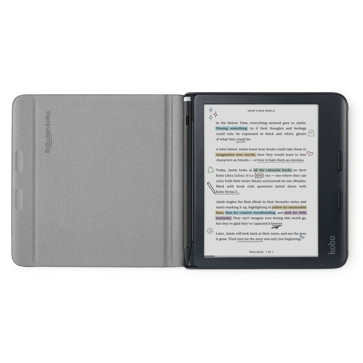 Custodia Per Ebook Rakuten N428-AC-BK-N-Pu Nero 7"