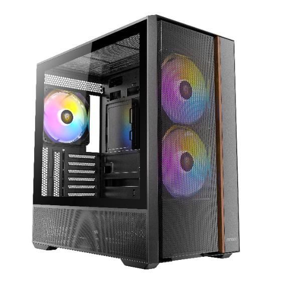 Antec Flux Rear Midi Tower Nero (antec Flux Rear Mid Tower Pc Case - Tempered Glass, Steel/plastic/wood, 5 Pwm Fans, UsB-C, Atx/micrO-Atx/itx Compati
