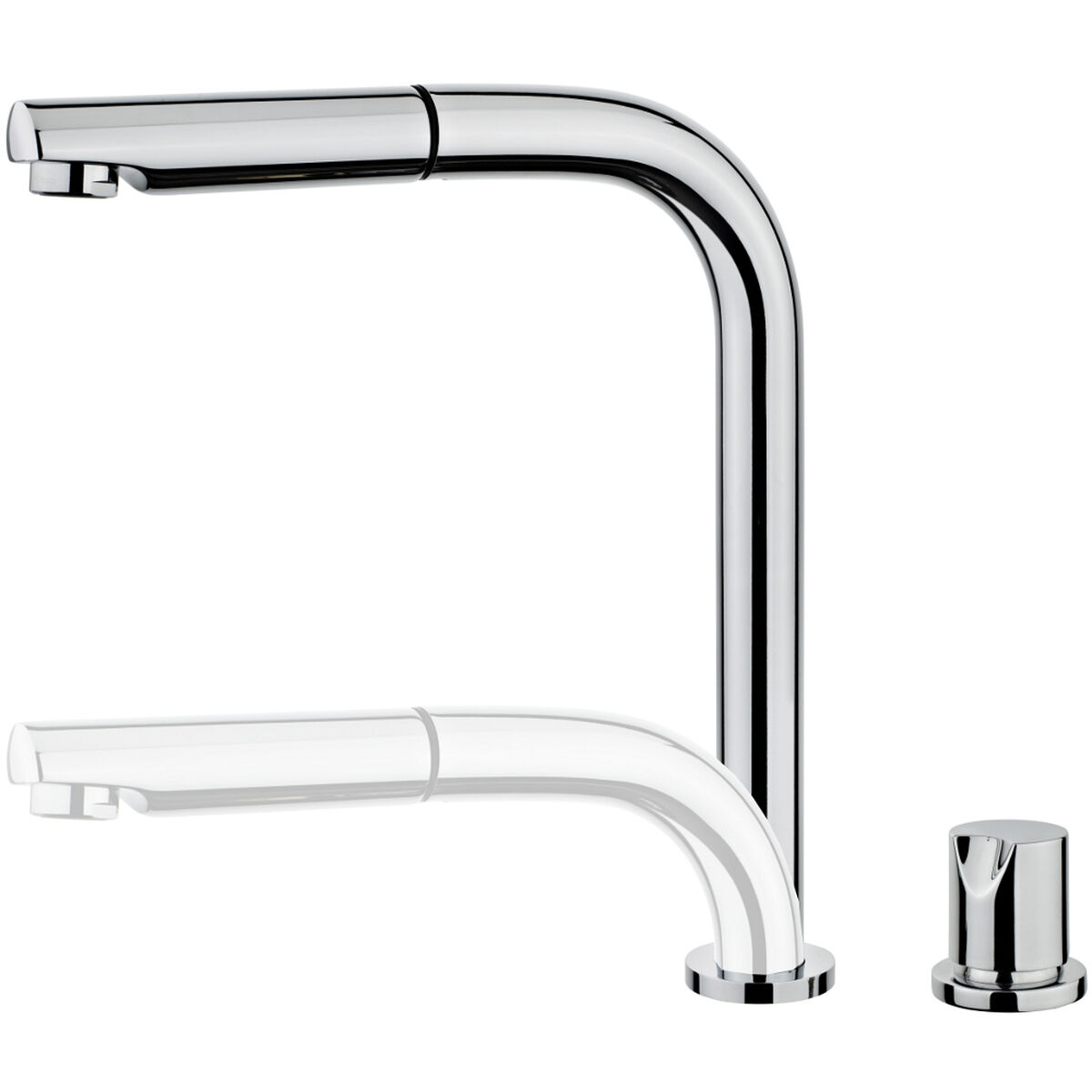 Rubinetto Monocomando Teka Auk 983 Argento Metallo Acciaio