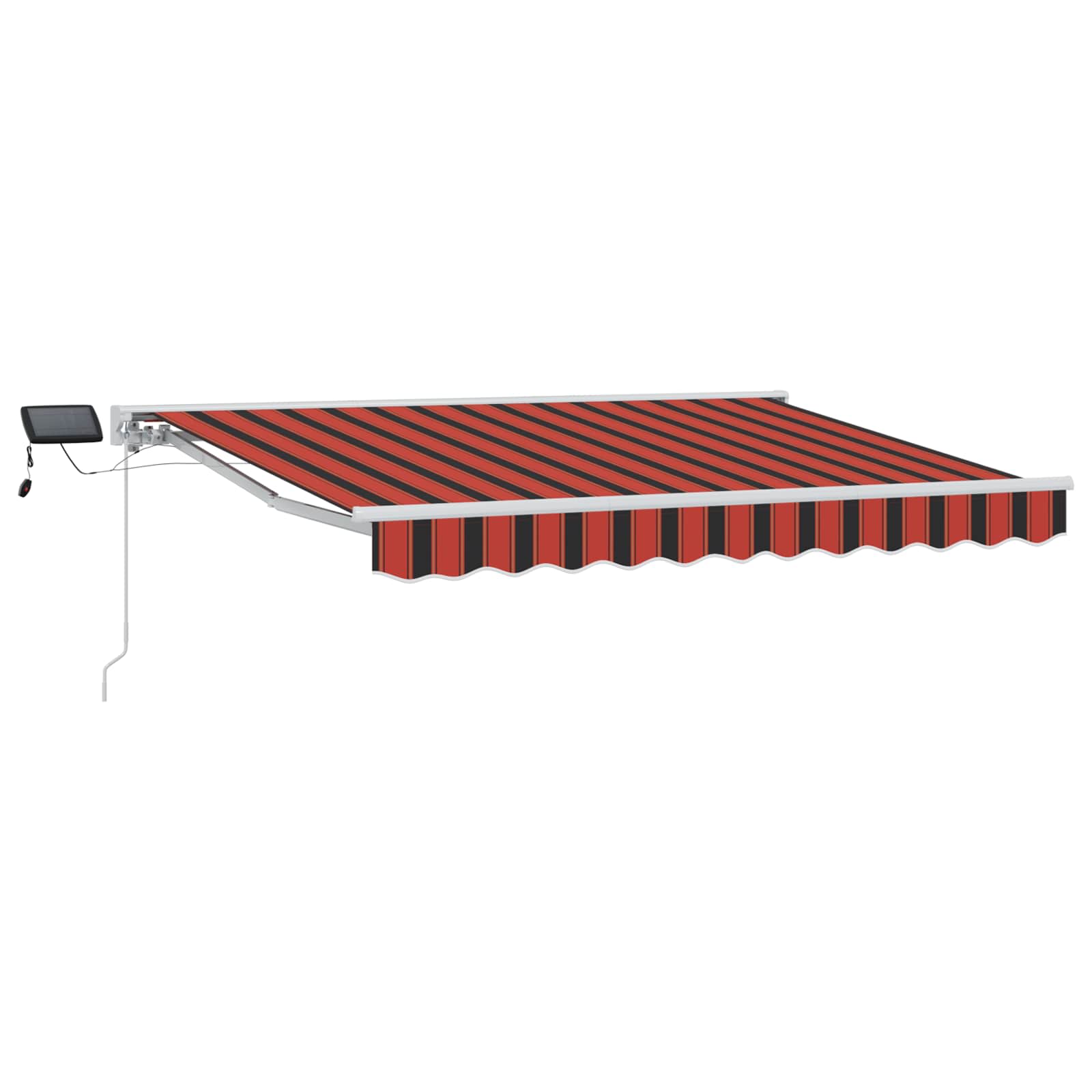Cornice Per Tenda Manuale Con Led Arancione E Nero 2,5 X 2 M