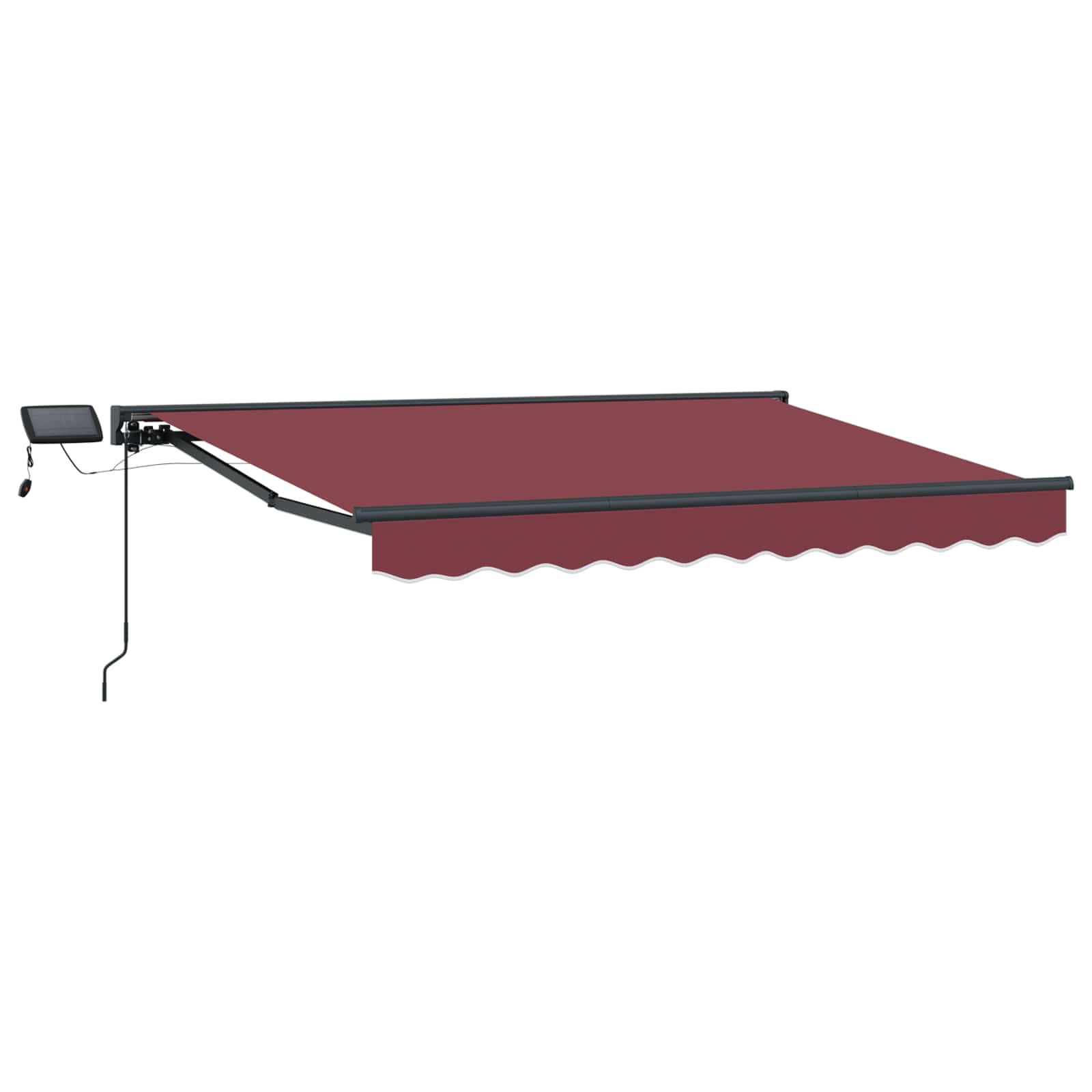 Cornice Per Tenda Manuale Con Led Borgogna 2,5 X 2 M