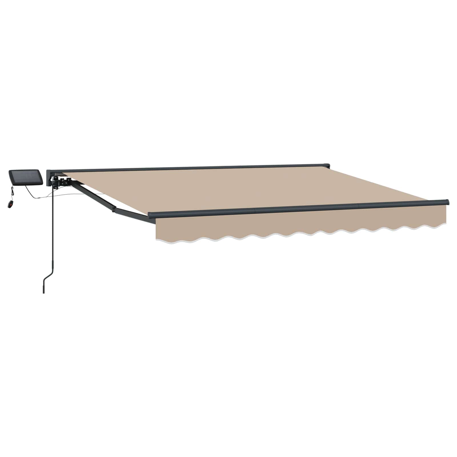 Cornice Per Tenda Manuale Con Led Beige 2,5 X 2 M