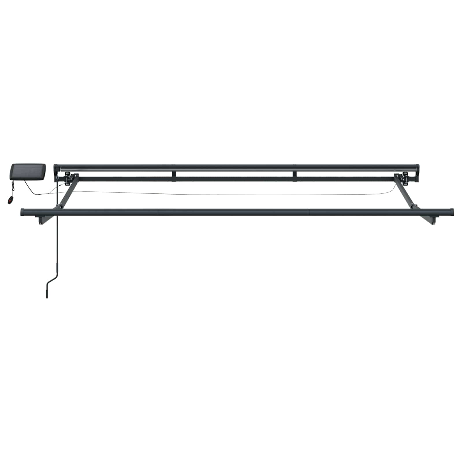 Cornice Per Tenda Manuale Con Led Antracite E Bianco 2,5 X 2 M - Image 5