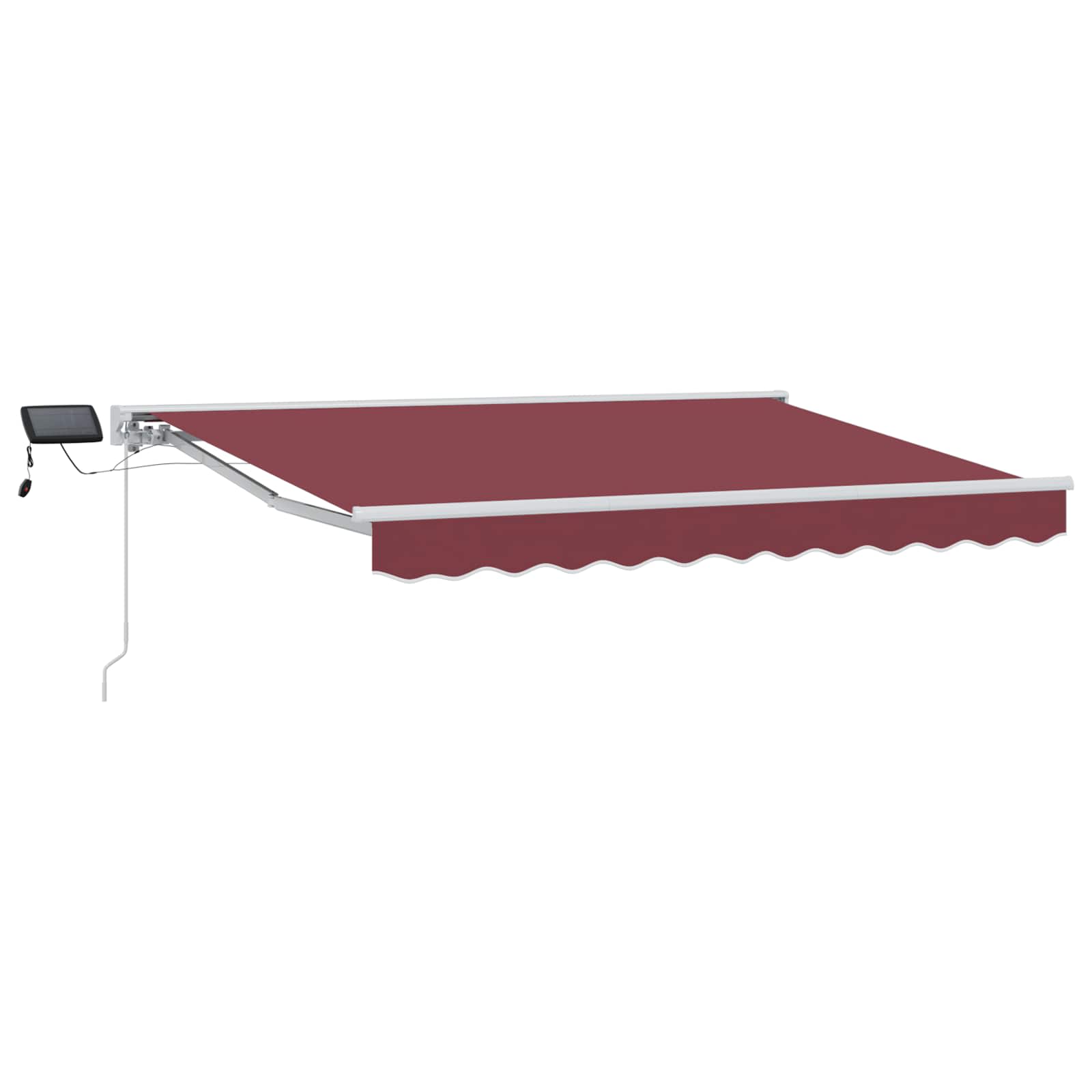 Cornice Per Tenda Manuale Con Led Borgogna 2,5 X 2 M
