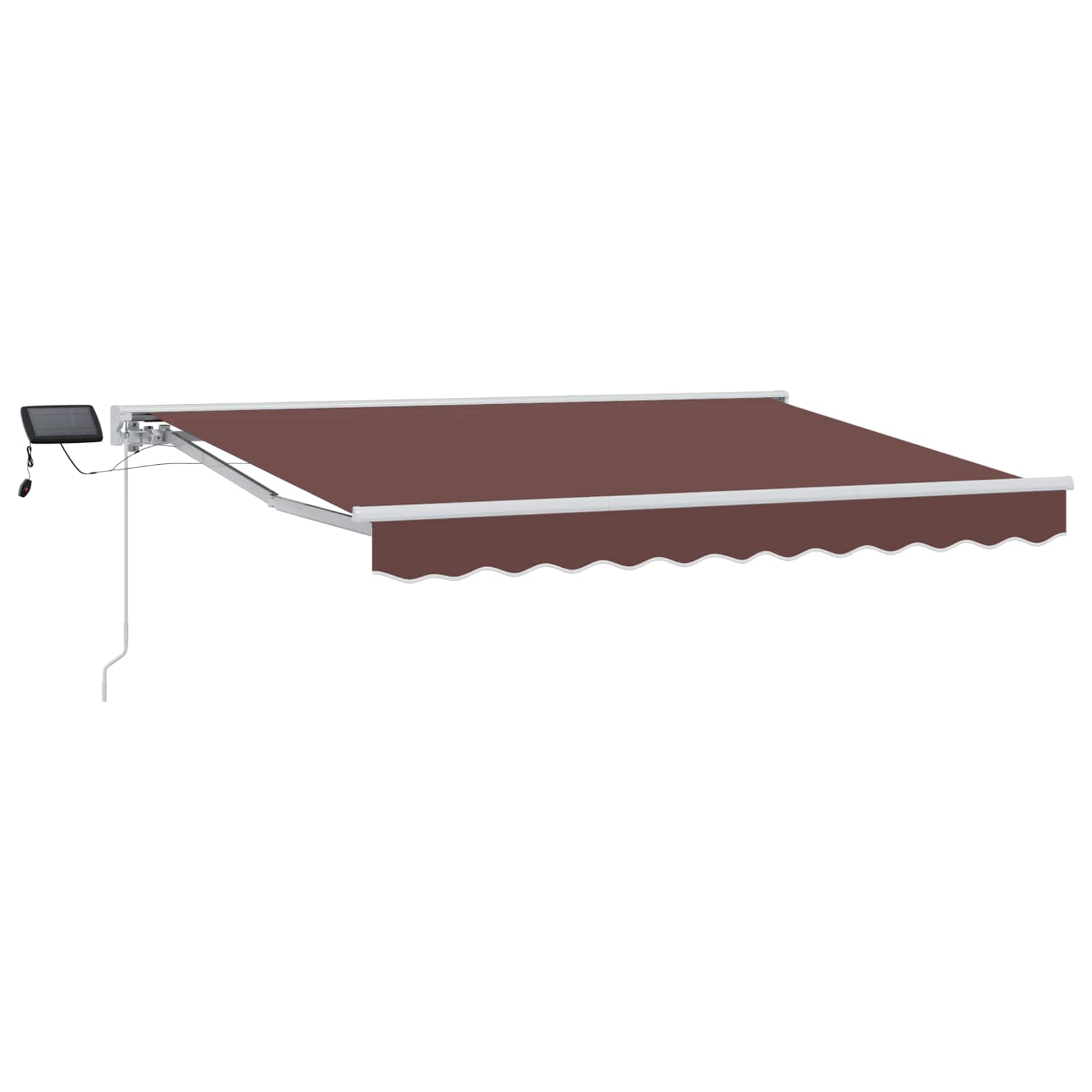 Cornice Per Tenda Manuale Con Led Marrone 2,5 X 2 M