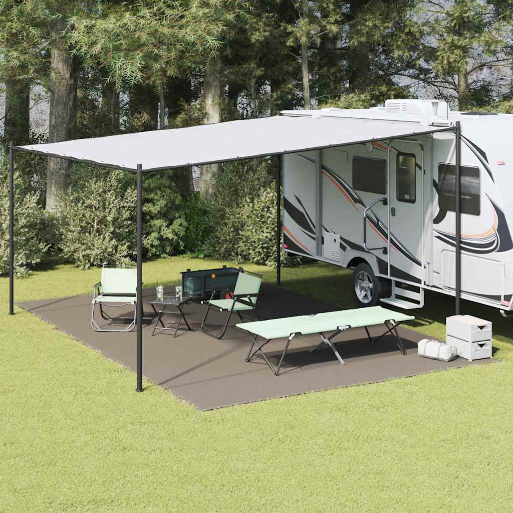 Tappeto Da Tenda Grigio Chiaro 600 X 400 Cm Polietilene