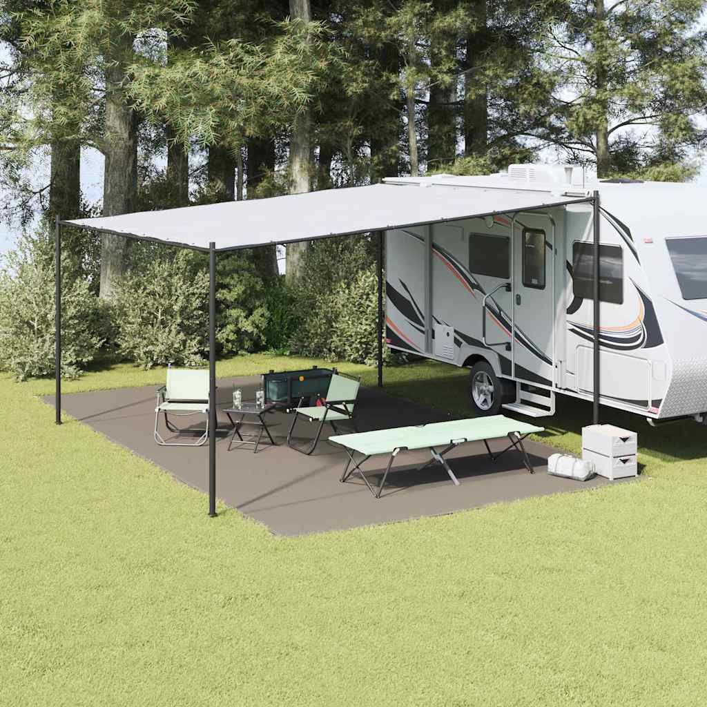 Tappeto Da Tenda Grigio Chiaro 500 X 400 Cm Polietilene