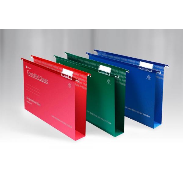 Rexel 71750 Cartella Sospesa E Accessorio Verde, Verde, Verde, Verde, Verde, Verde (rexel Crystalfile Classic Foolscap Suspension File 50mm V-Base pa