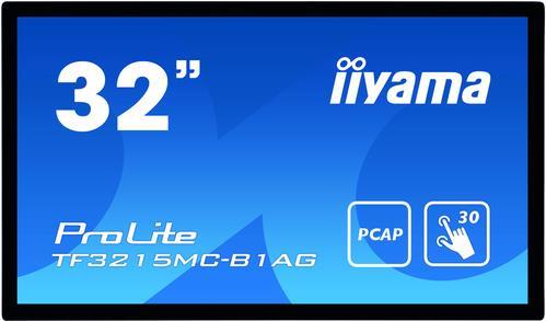 Iiyama Prolite Tf3215mC-B1ag - LeD-Monitor - 80 Cm (31.5") - Offener Rahmen - Touchscreen - 1920 X 1080 Full Hd (1080p) - A-Mva3 - 500 Cd/m² - 3000:1