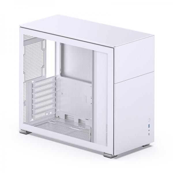 Jonsbo D41 Standard Atx Pc Case White Tempered Glass