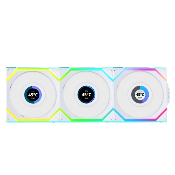 Lian Li Uni Fan Sl Wireless Lcd 120 Reverse Blade Case Per Computer Ventilatore 12 Cm Bianco 3 Pz (lian Li Uni Fan Sl Wireless Lcd Reverse Flow 120mm - Image 3