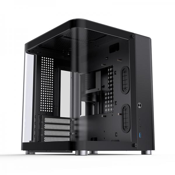 Jonsbo TK-1 2.0 Mini Tower Nero (jonsbo TK-1 2.0 MicrO-Atx Case Tempered Glass - Black)