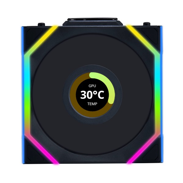 Lian Li Uni Fan Sl Wireless Lcd 120 Case Per Computer Ventilatore 12 Cm Nero 3 Pz (lian Li Uni Fan Sl Wireless Lcd 120mm Triple Pack - Black) - Image 4