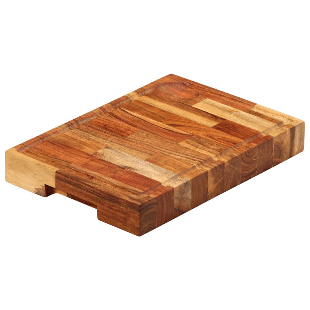 Tagliere 30x21x4 Cm In Legno Massello Di Acacia