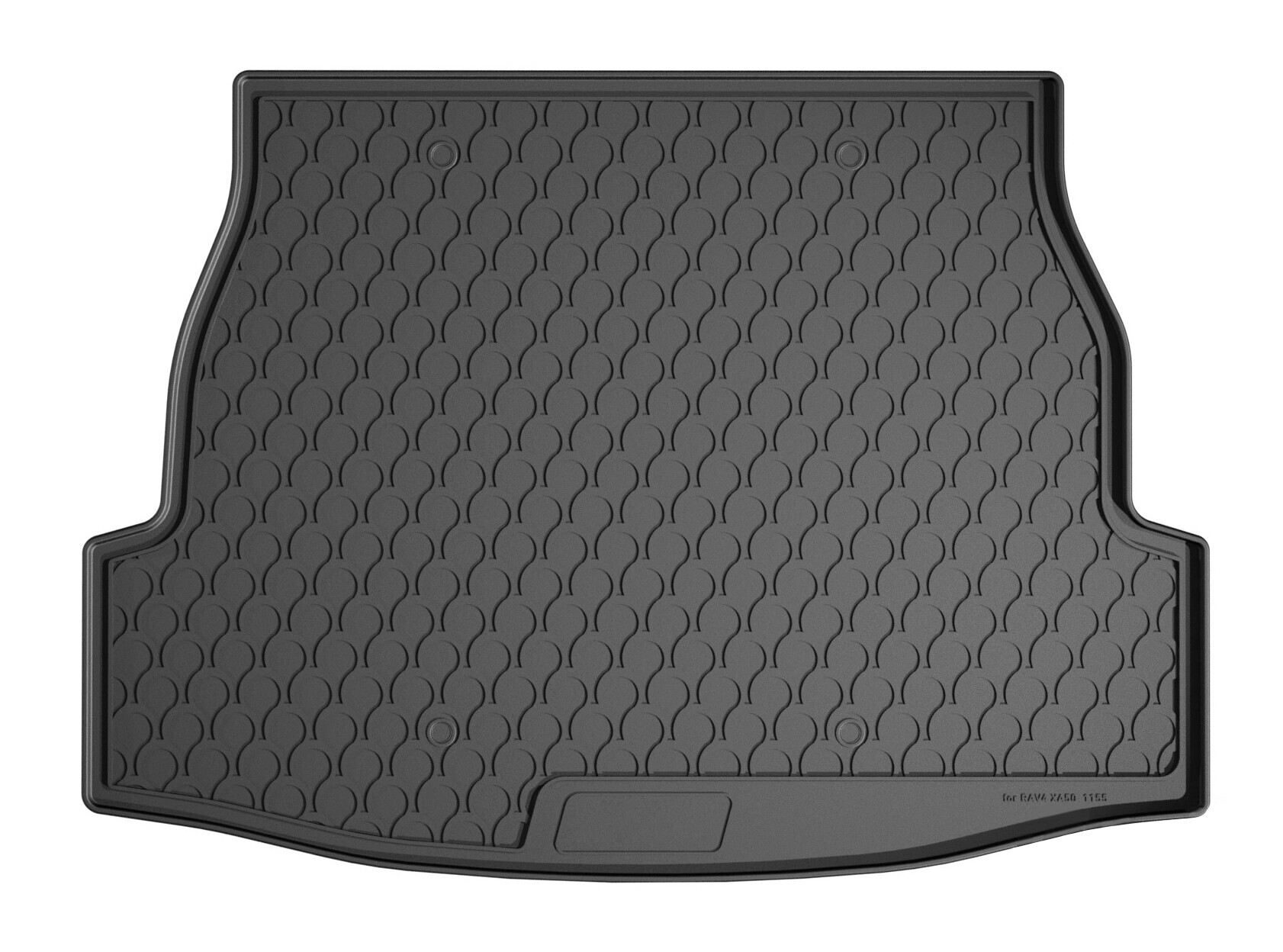 Vasca Baule Su Misura In Gomma Sintetica - Compatibile Per  Toyota Rav4 (03/19>) Baule Alto, Con Ruota Di Scorta, No Phev