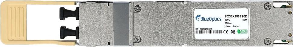 Blueoptics Osfp Transceiver Finned Top 2x400gbasE-Sr4 50 Meter (bo30x3851s0D-Bo)