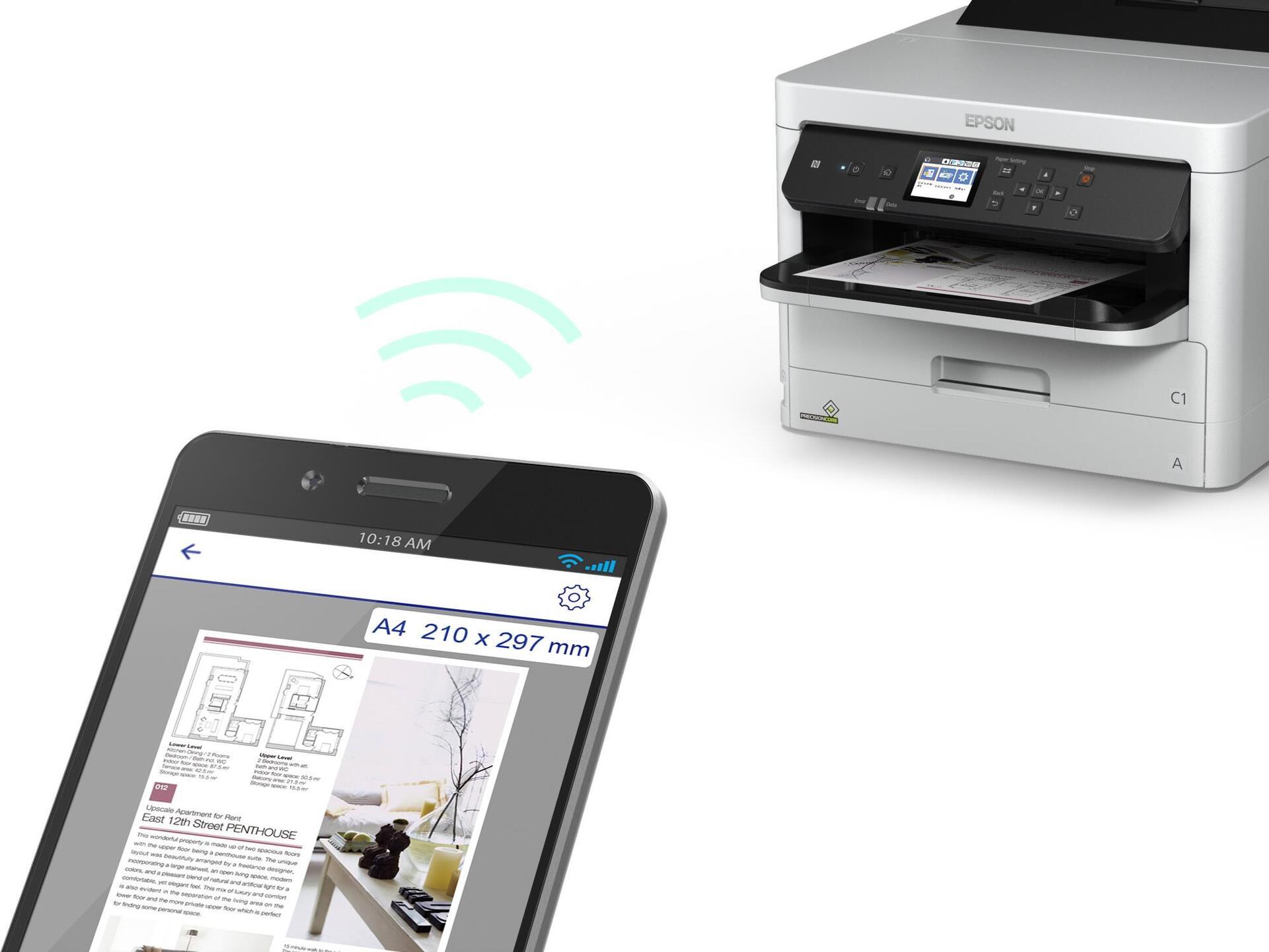 Epson Workforce Pro WF-C529rdw Tintenstrahldrucker Farbe 4800 X 1200 Dpi A4 Wlan (c11cg79401)