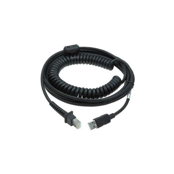 Datalogic 90A052289 lettero codici a barre e accessori Cavo di carica (CABL USB TYPE A TPUW COILED PWR - OFF TERMINAL 5M BLK PWR)