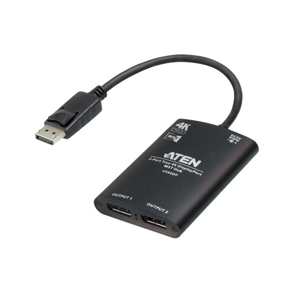 ATEN Hub True 4K DisplayPort MST a 2 porte (2-PORT TRUE 4K DISPLAYPORT MST HUB)