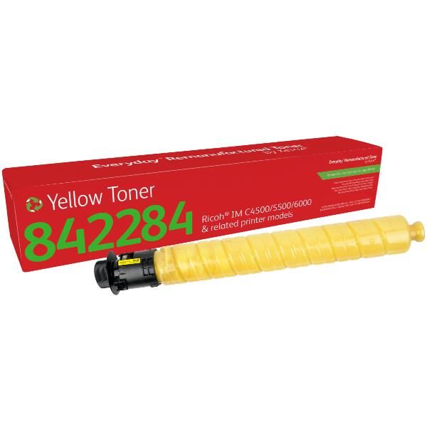 Toner rigenerato Everyday™ di Xerox Giallo compatibile con Ricoh 842284, Capacità standard (EVERYDAY REMANUFACTURED TONER - YELLOW REPL. RICOH 842284)