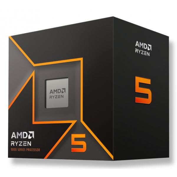 AMD Ryzen 5 9600 processore 3,8 GHz 32 MB L3 Scatola (RYZEN 5 9600 5.20GHZ 6 CORE - SKT AM5 38MB 65W RADEON BOX)