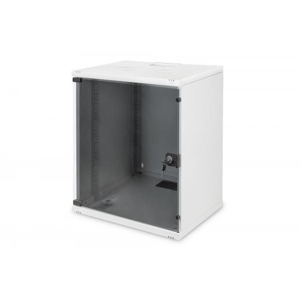 Digitus Alloggiamento a parete SOHO, smontato - 540 x 400 mm [L x P] (12U WALL RACK SOHO 595X540X400MM GRY)