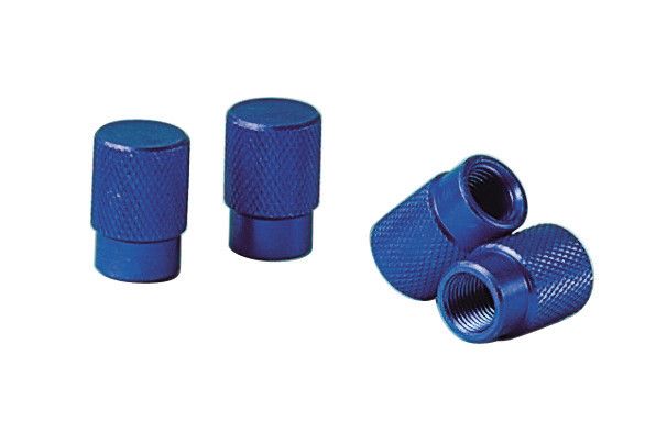 Sport-Cap, set 4 tappi coprivalvola - Blu